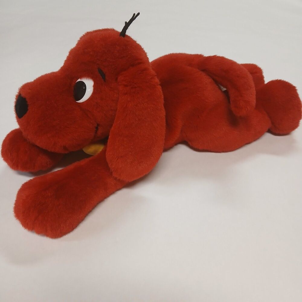 Scholastic 20” CLIFFORD BIG RED DOG Stuffed Plush Animal Floppy Lying Puppy Toy - Picture 8 of 14